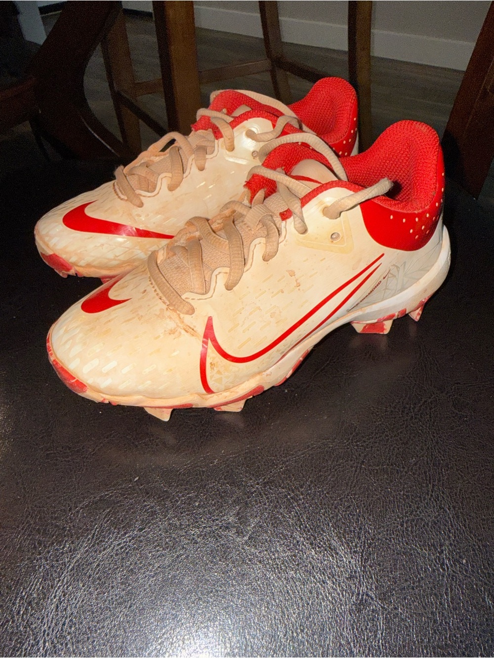 Nike HyperDiamond 4 Keystone Youth Softball Red Size 13c